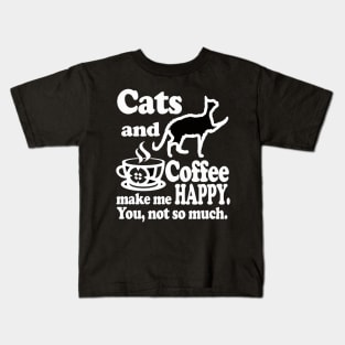 Cats and Coffee Lovers Funny Gift Kids T-Shirt